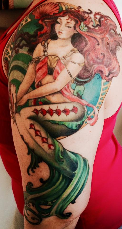 Preety Mermaid Tattoo