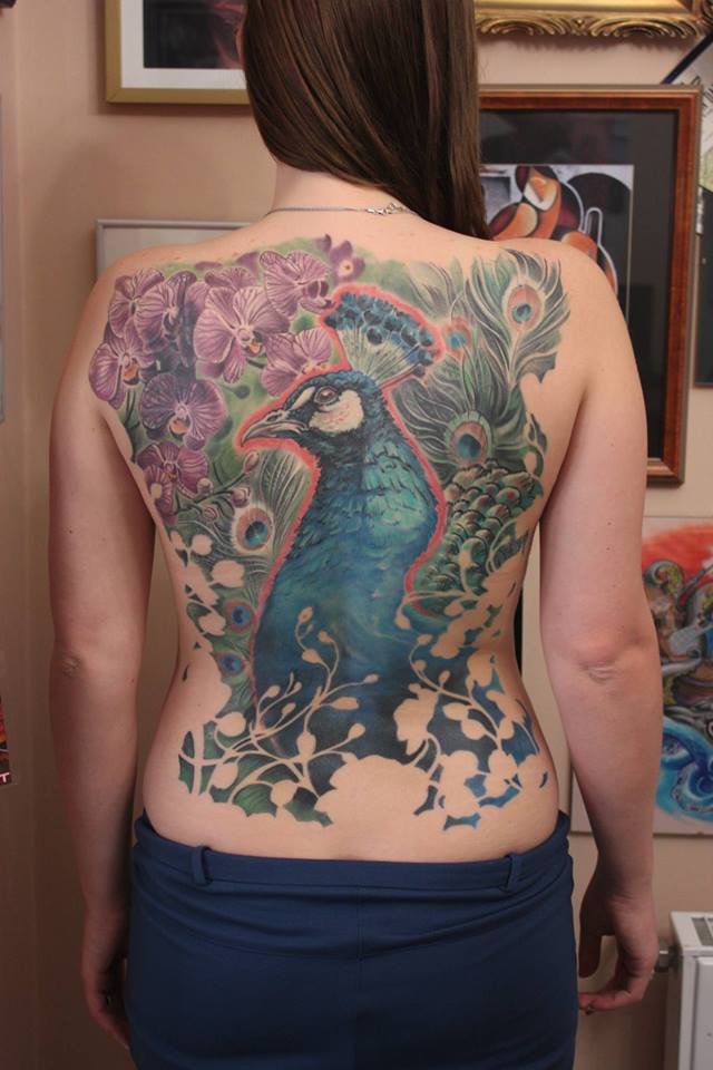Stunning Back Piece Tattoo Idea