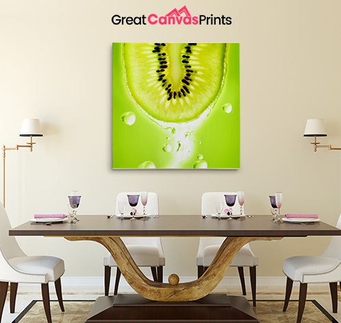 Stunning Dining Room Decoration With High Quality Canvas Painting