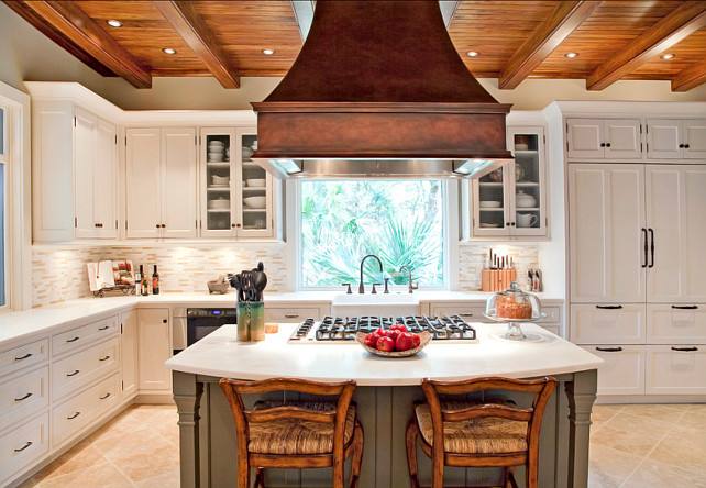 Traditional Kitchen Using Copper, Stone And Wood