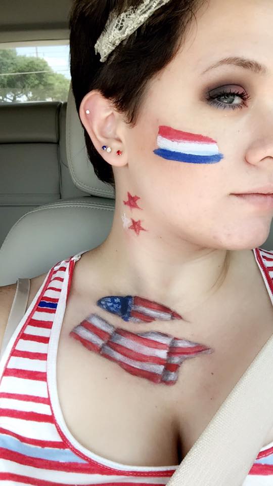 4th Of July Makeup Look