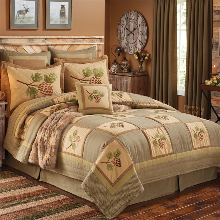 Beautifully Embrodried Nature Inspired Quilt, Bedsheet With Pillows And Accessories
