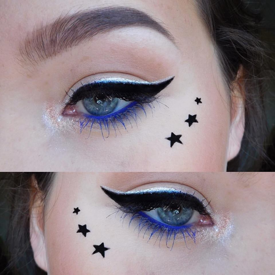Cobalt Blue Silkissime Liner With Blue Mascara