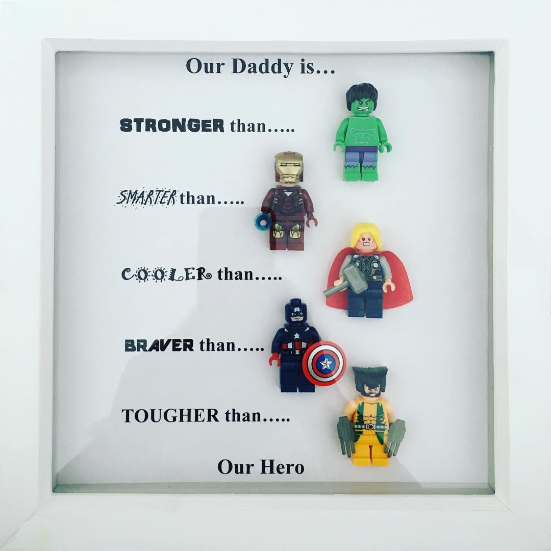 DIY Father's Day Gift With Superheroes