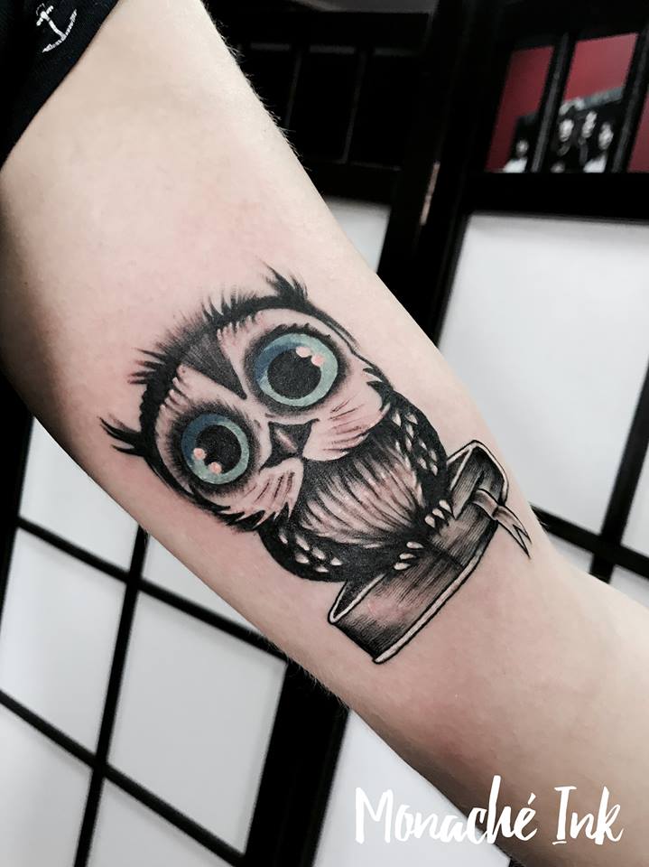Fabulous Owl Inked On Sleeve