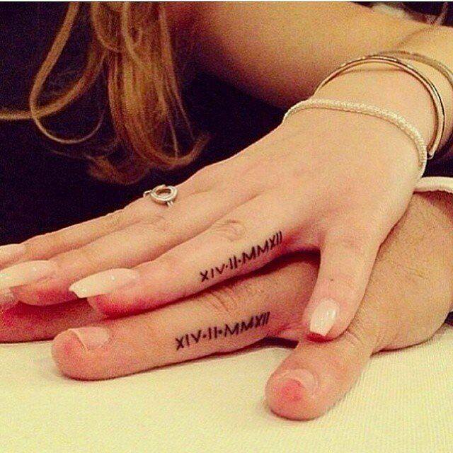 Fingers Inked With Roman Numerals