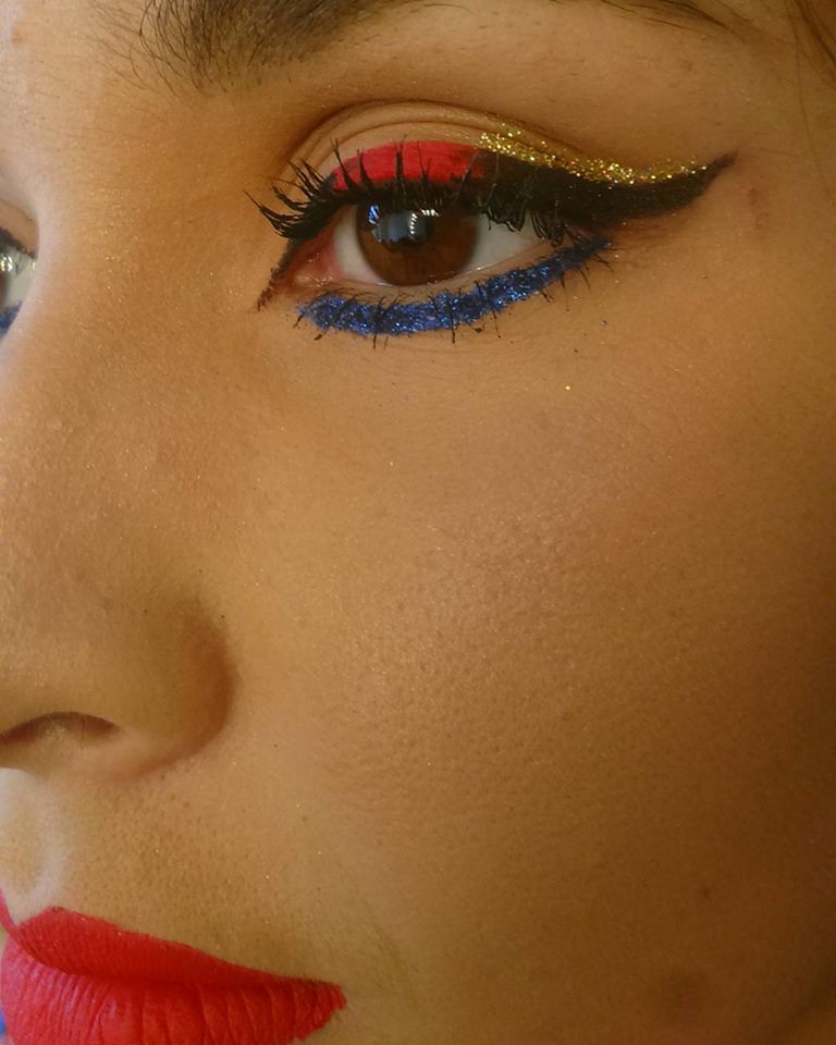 Glittery Eye Makeup
