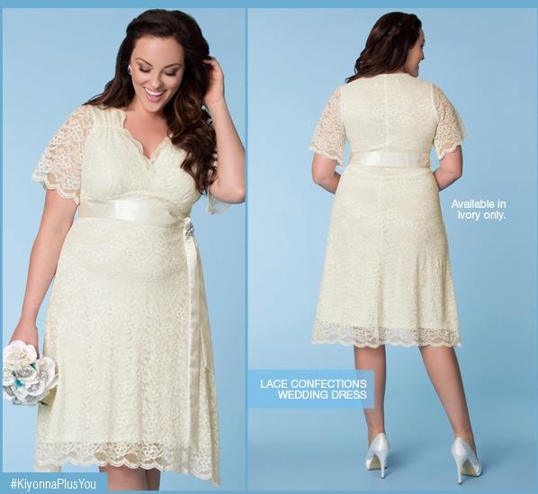 Gorgeous Short A Line Vintage Inspired Lace Confection Plus Size Wedding Dress