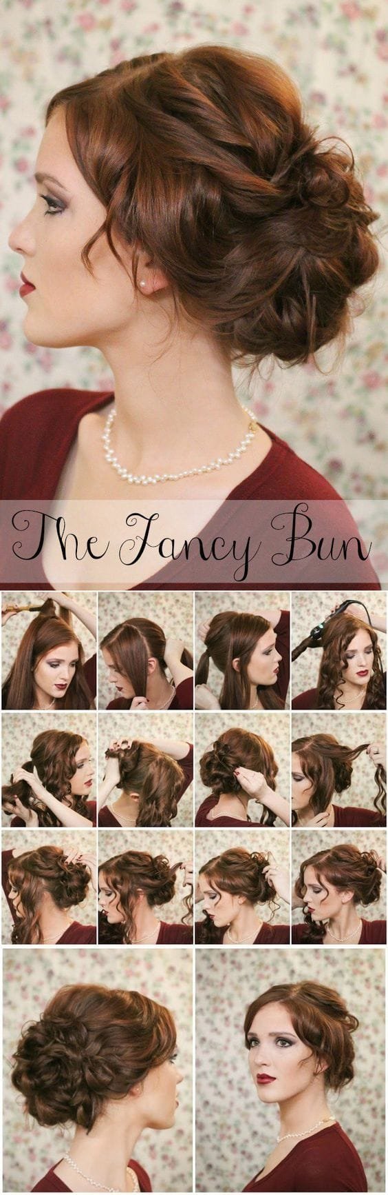 Pretty Knotted Bun Updo