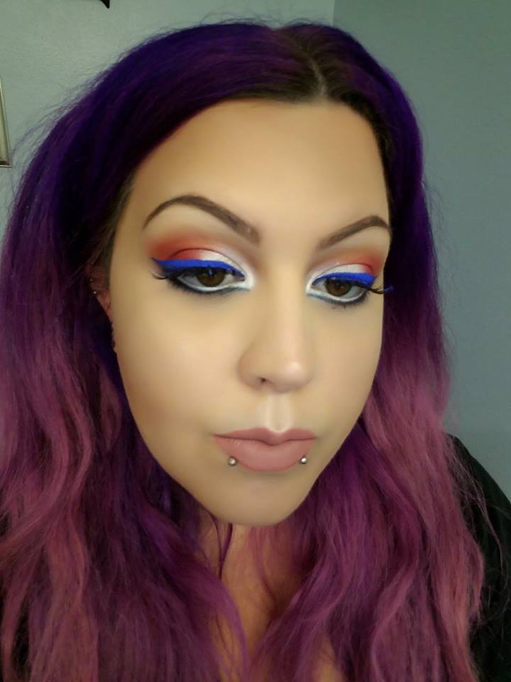 Red, Blue & White Makeup