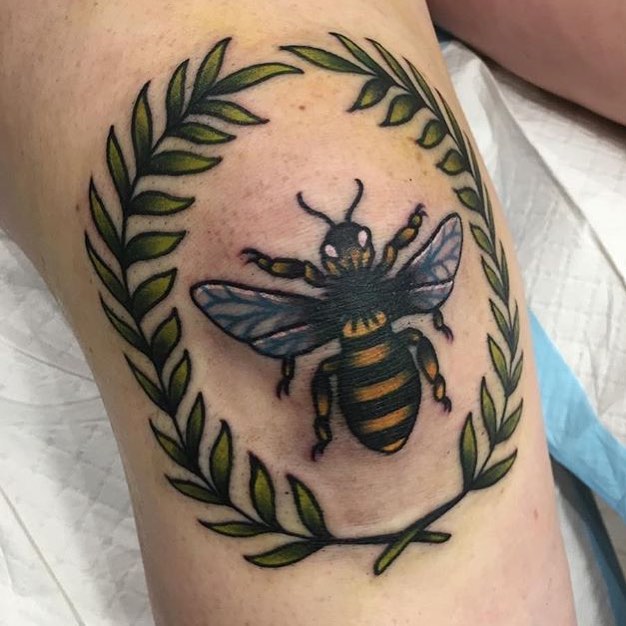 Save The Bee Message Tattoo