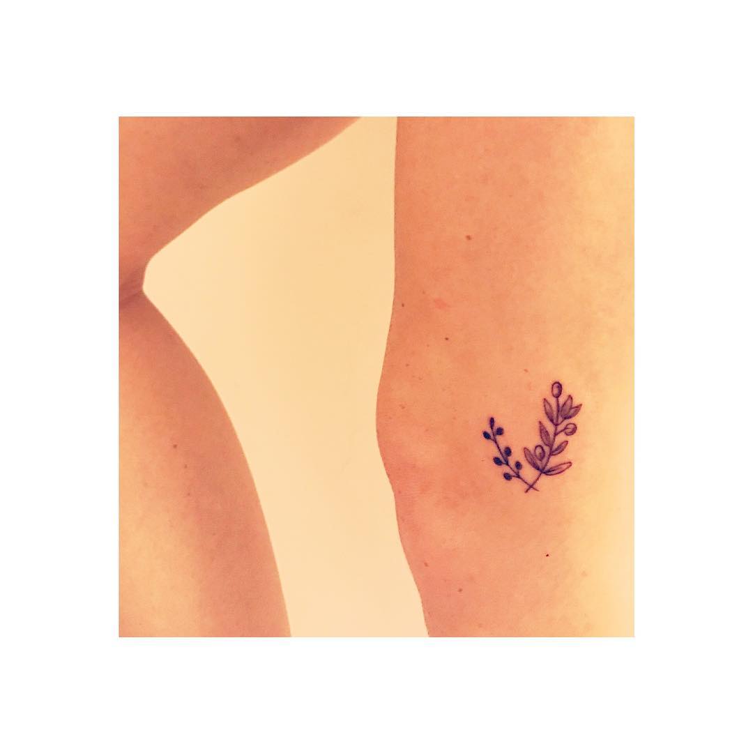 Small Botonical Plant Tattoo