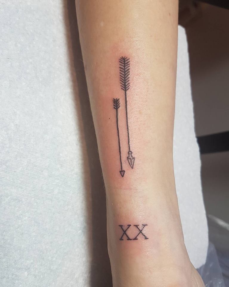 Some Arrows With Roman Numerals