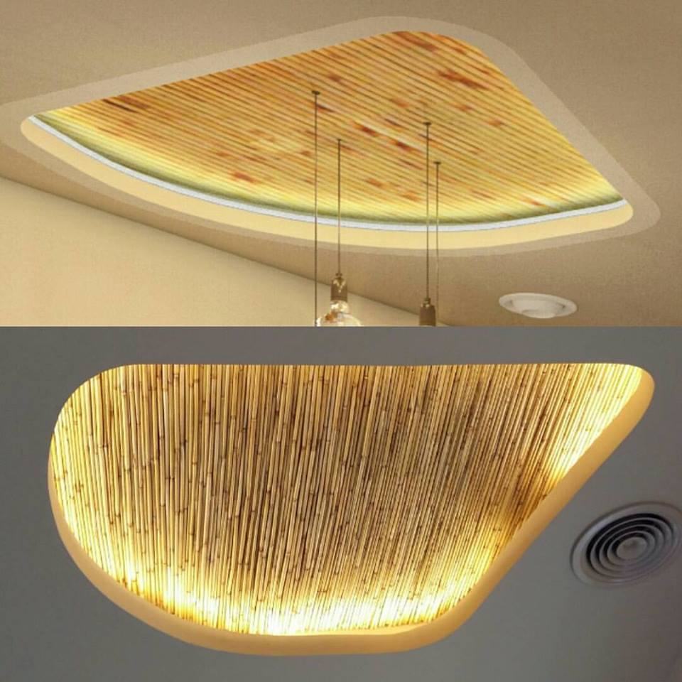 Stylish Bamboo Used In Ceiling
