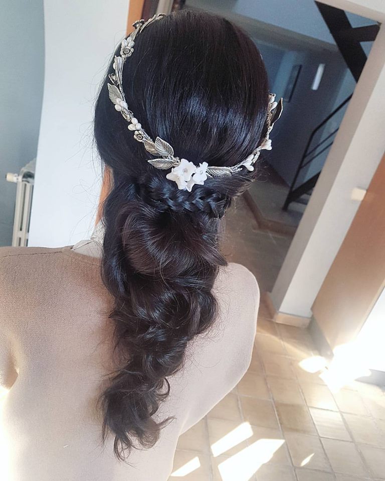 Wedding Hairstyle With Crown