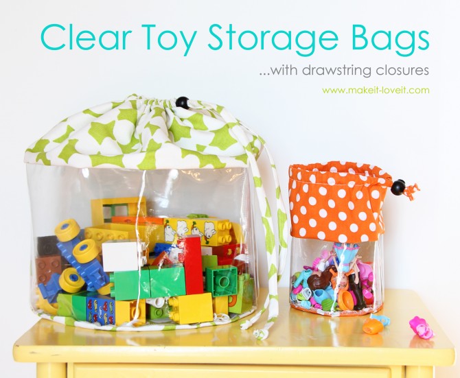 Clear Toy Storage Bags