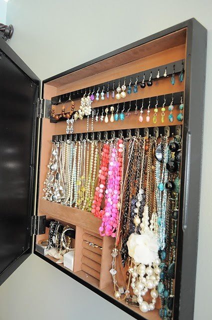 Hidden Space Behind Picture Frame Is An Awesome Idea To Store Jewelry