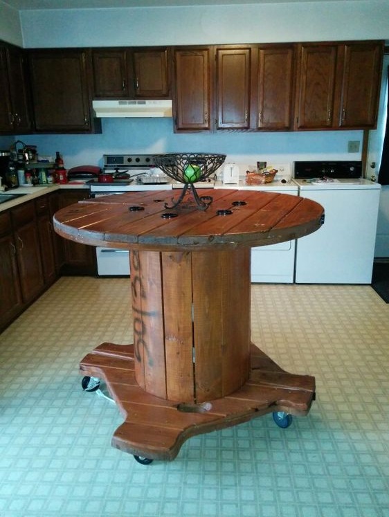 Marvelous DIY Cable Kitchen Island