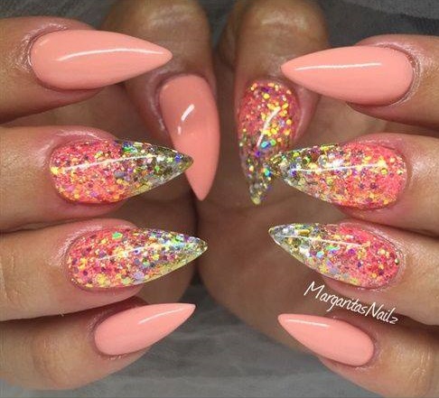 Mind Blowing Peach Nails
