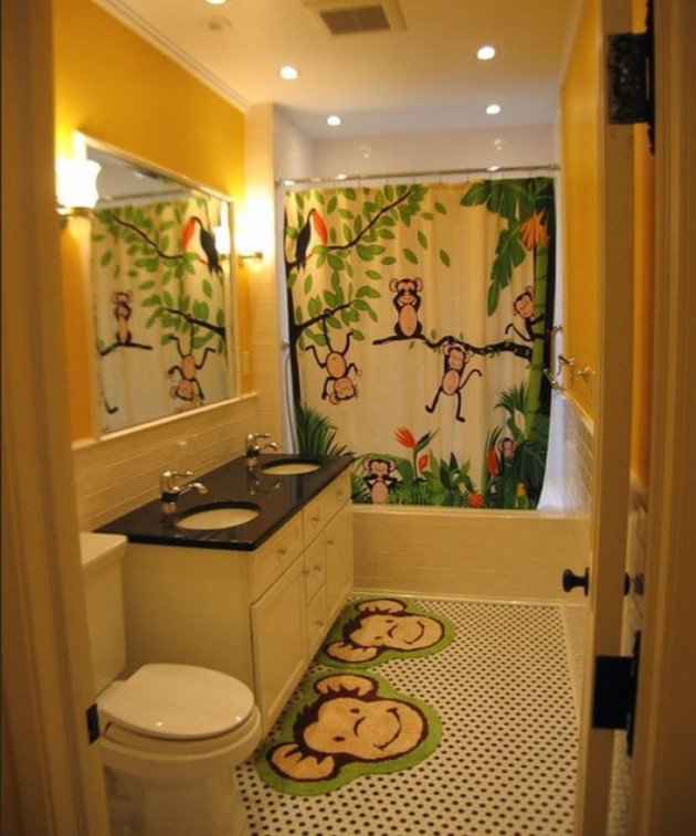 Monkeys Theme Kids Bathroom