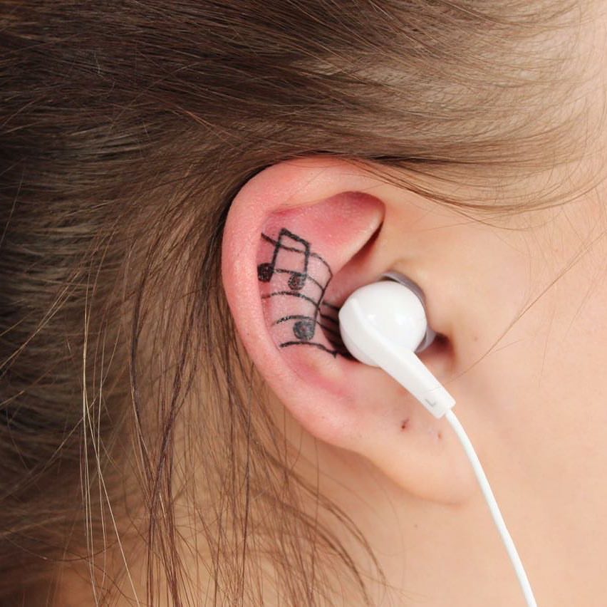 Music Symbols On Ears