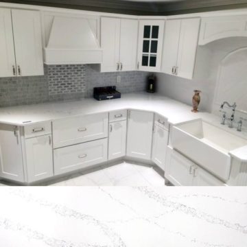 Natural White Marble Cooled Countertop