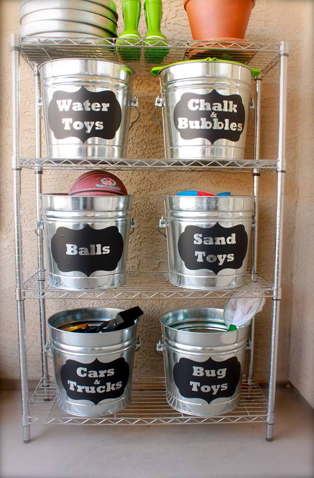 Nice Idea For Outdoor Toys Storage