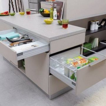 Nice Idea For Storage In Small Kitchen