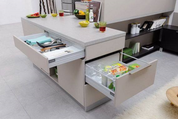 Nice Idea For Storage In Small Kitchen