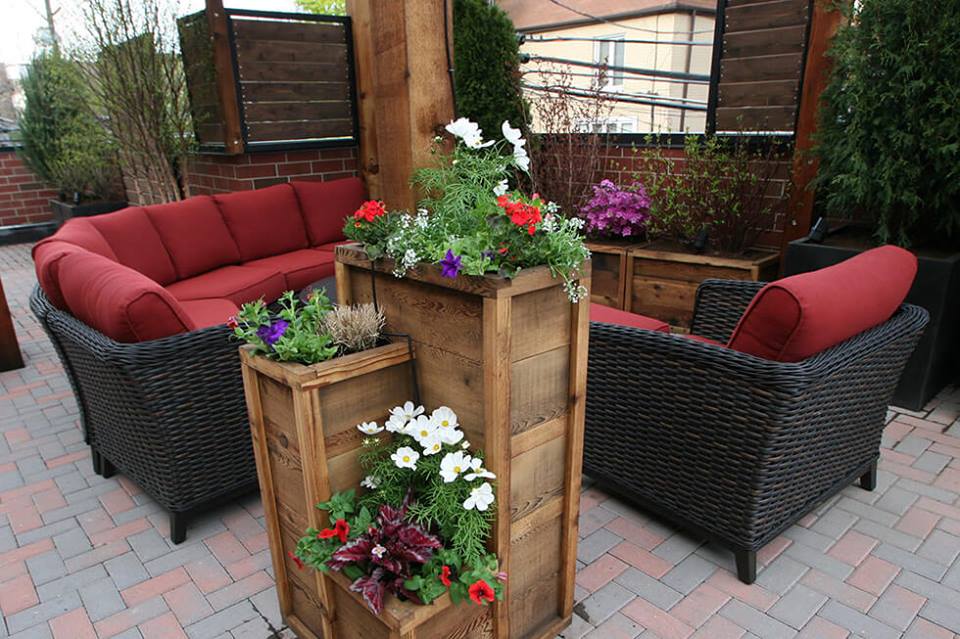Nice Terrace Garden Design With Sofa