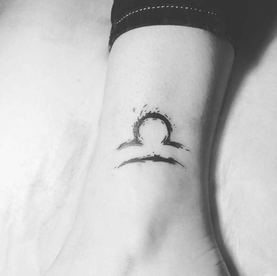 Outstanding Minimalist Tattoo On Ankle