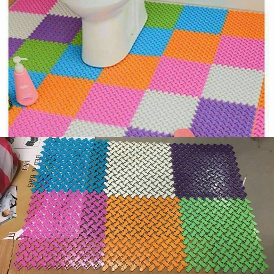 Plastic Multicolor Bath Mat