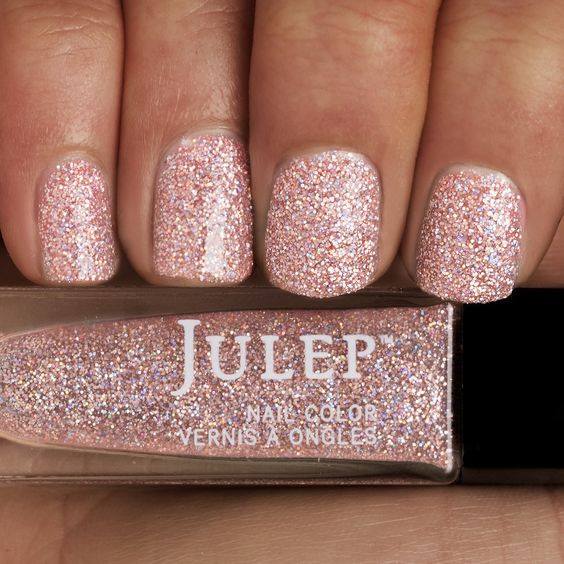Shimmer Pinkish Nails