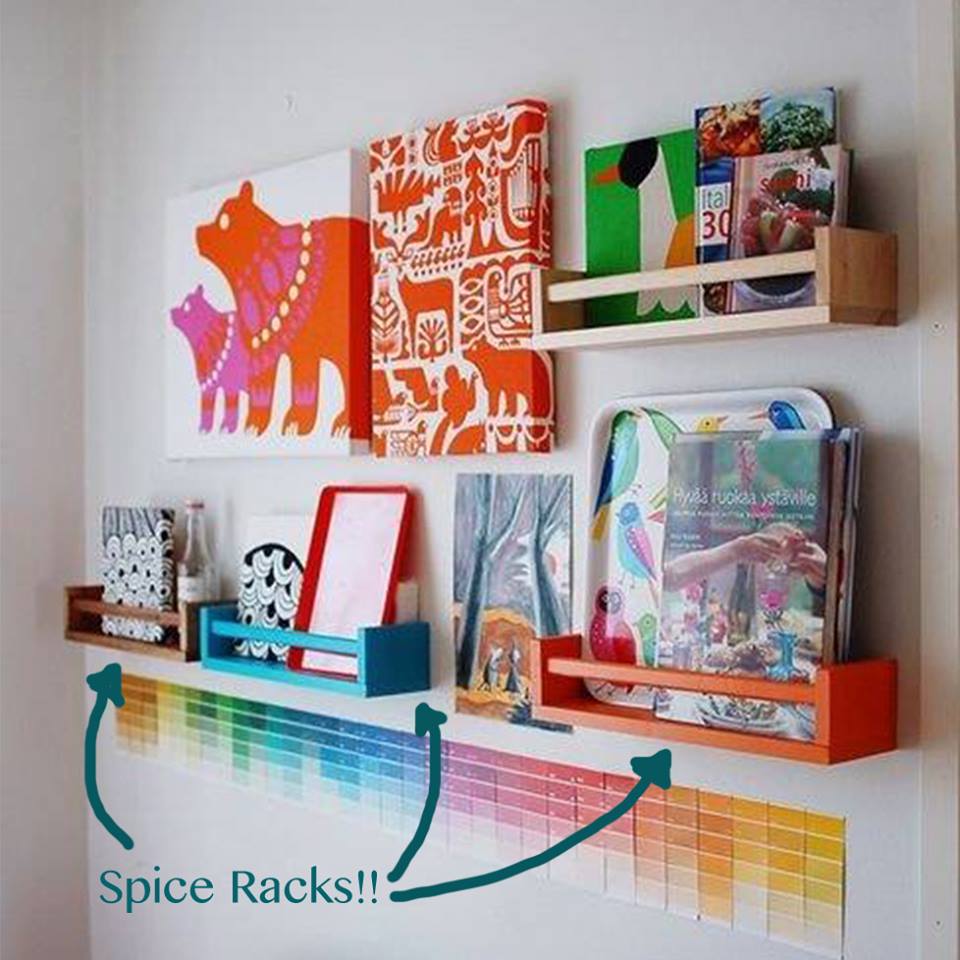 Spice Racks Used As Toy Storage