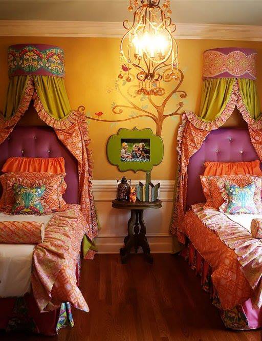 Vibrant Wonderland Of Fabrics On Back Looking Gorgeous In Boho Room Decor