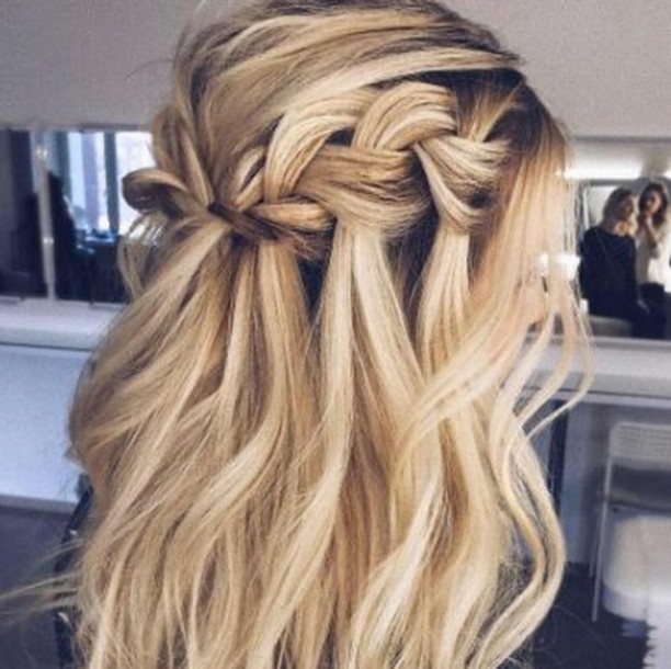 Waterfall Braid Is A Nice Idea For Second Day Hairs