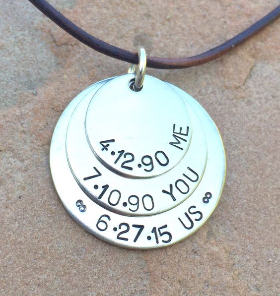 Adorable Engrave Date For Personal Necklace
