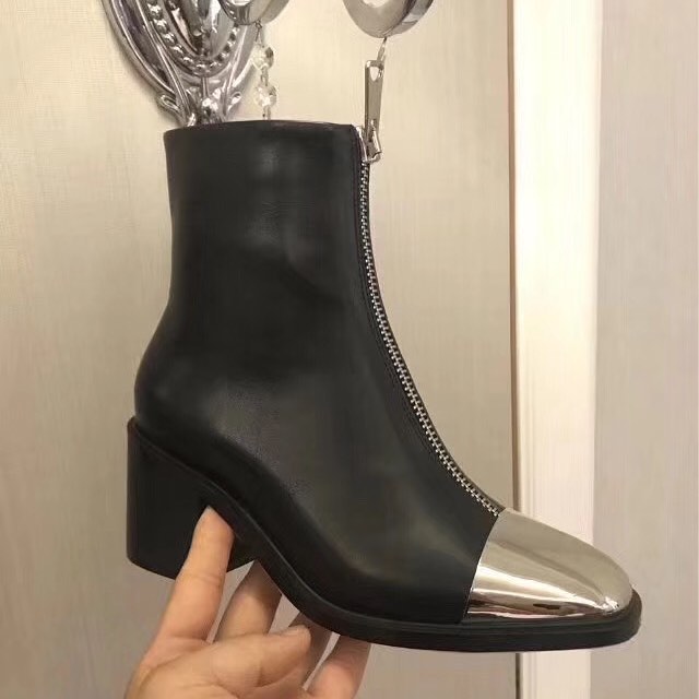 Adoring Ankle Boots With Silver Toe
