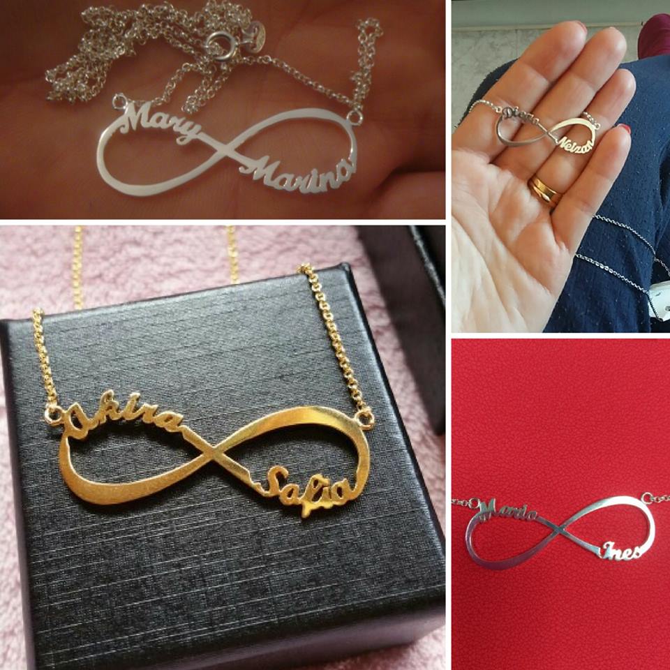 Alluring Infinity Style With Name Personal Necklace Design