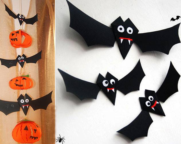 Attractive DIY Bats On Wall