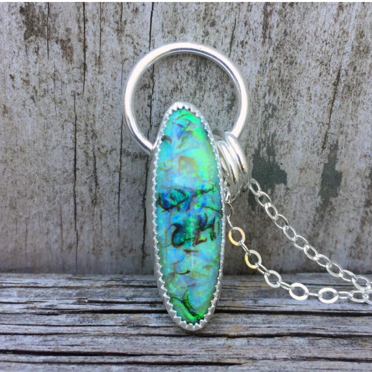 Attractive Monarch Opal Pendant