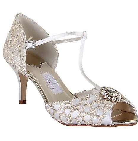 Attractive Open Toe Vintage Inspired Wedding Shoes With Swarvoski Crystal
