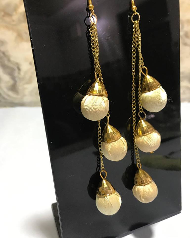 Awesome Gold Chain Long Drop Earrings
