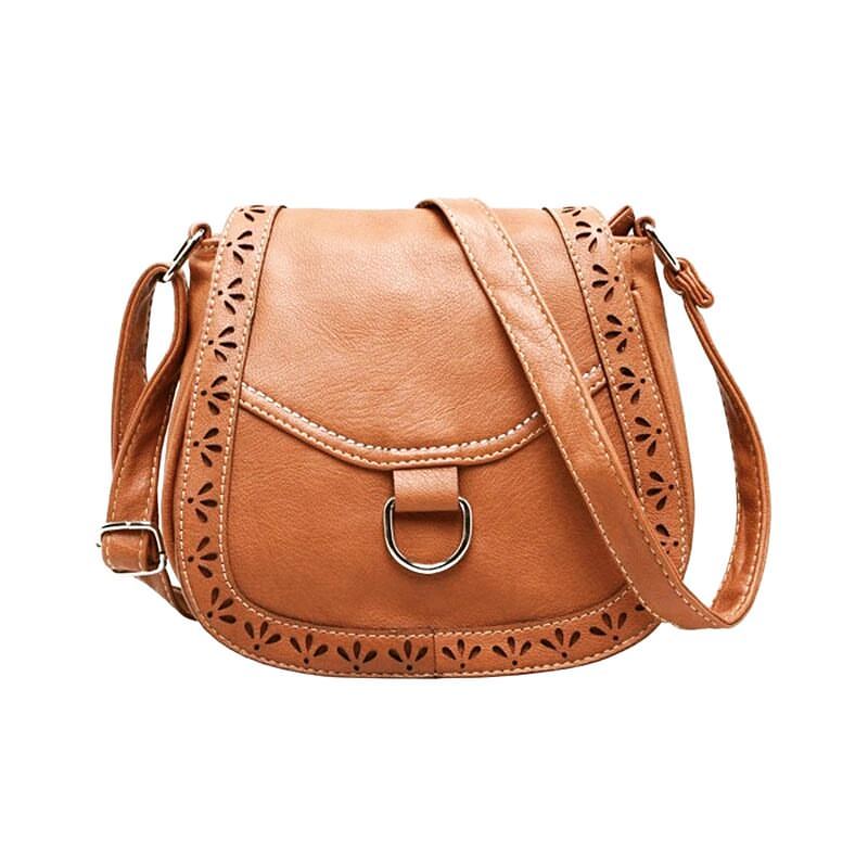 Casual Leather Crossbody Bag