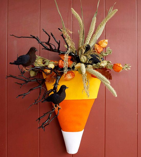 Exciting Candy Corn Halloween Decoration