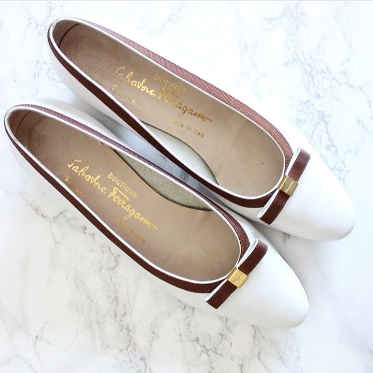 Exclusive Off White Ballet Flats