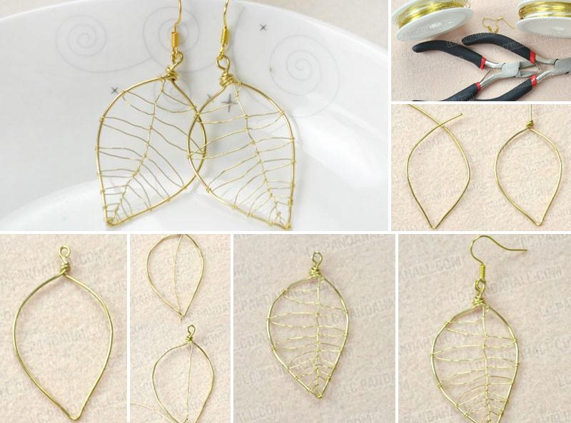 Exquisite DIY Leaf Earrings