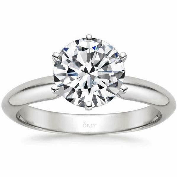 Glamorous Brilliant Diamond Engagement Ring