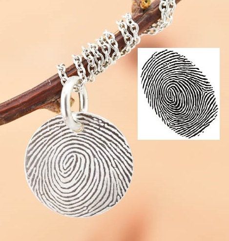 Great Thumb Print Personal Necklace Idea