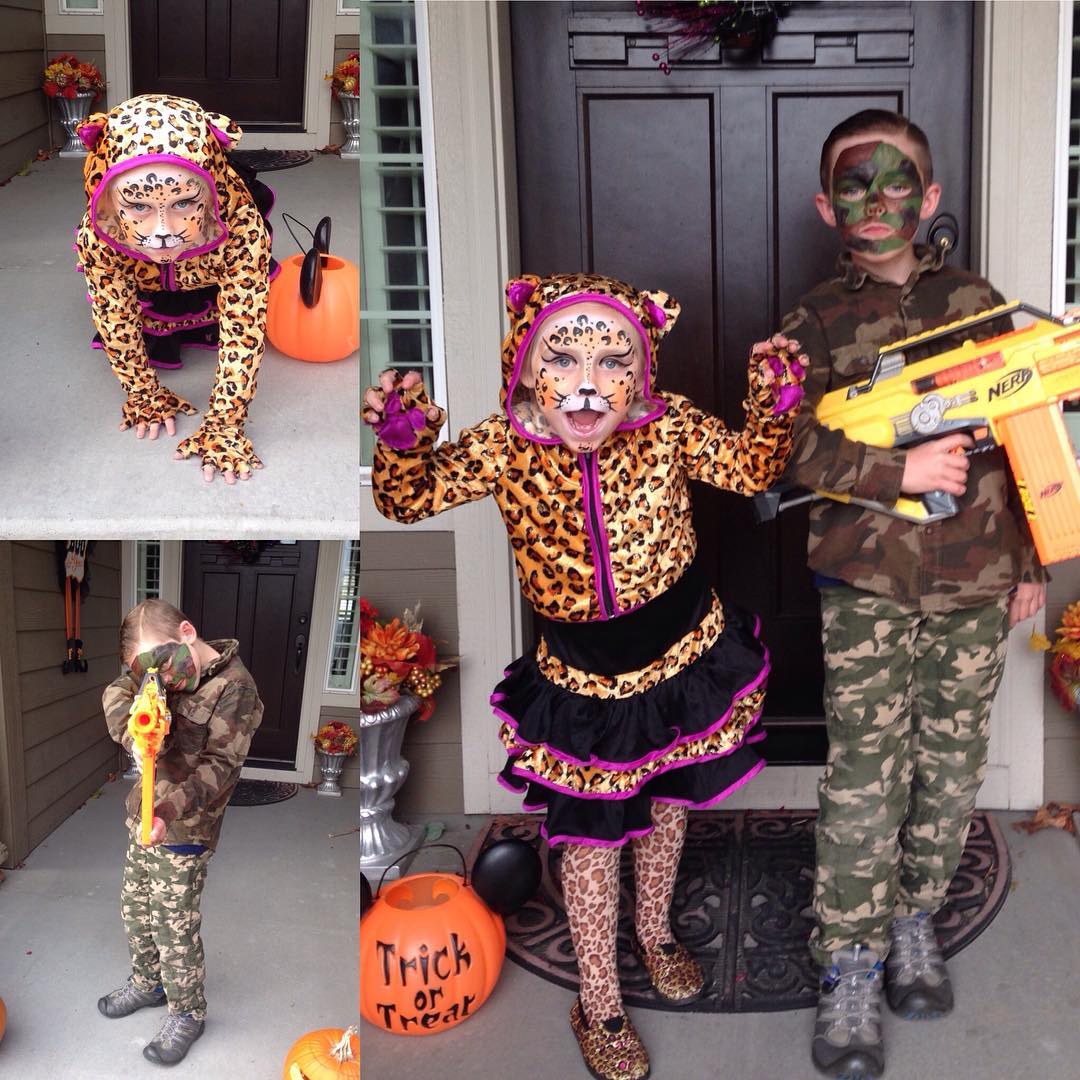 Leopard & Army Man Costumes Ideas, Kid’s Halloween Outfit